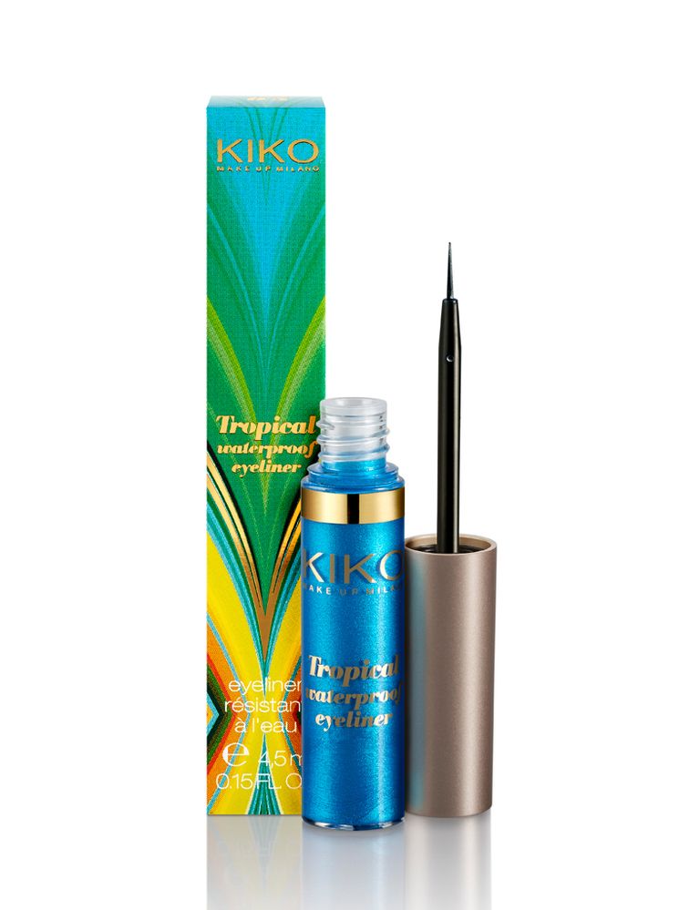 <p><strong>Tropical Waterproof Eyeliner</strong> de <a href="http://www.kikocosmetics.es/" target="_self">Kiko</a> edición <strong>'Life in Rio'</strong>. Delineador de ojos con pigmentos luminosos, de secado rápido y fijación que dura todo el día y bajo el agua (6,90€).</p><p>&nbsp;</p>