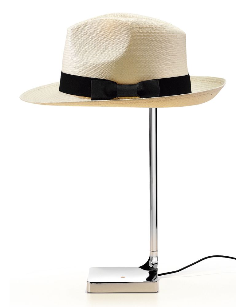 <p>Es el gesto que emula  la lámpara de sobremesa Chapo, de Philippe Starck para Flos, 360 €. </p>