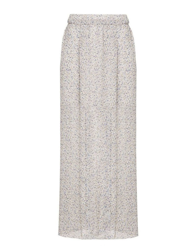 <p>Con un tacto muy agradable, esta falda larga con estampado de mini flores es una de nuestras preferidas (12 €).</p>