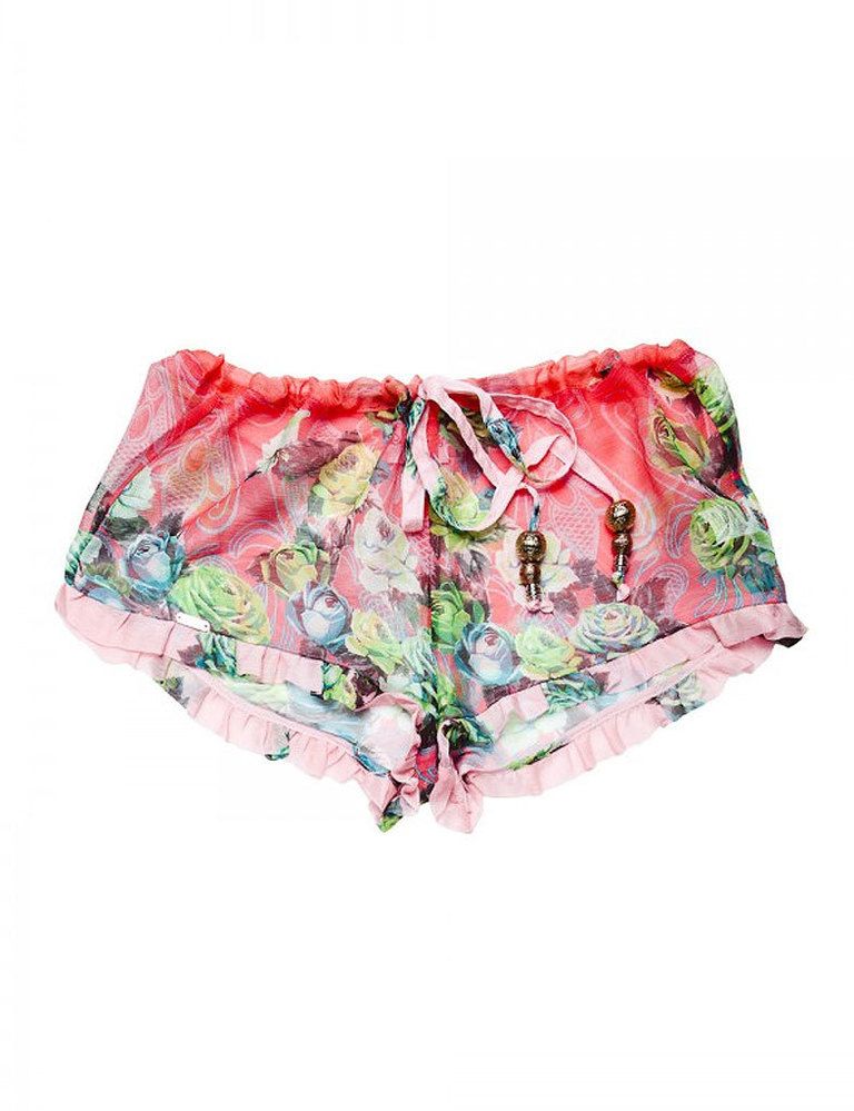 <p>Con estampado floral en tonos rosáceos, los detalle de volantes en los bordes hacen que estos <a href="http://stylefinder.elle.es/shorts-estampados-con-volantes,xkap59sofvdcl06t,i" target="_blank">shorts</a> sean uno de nuestros preferidos. </p>