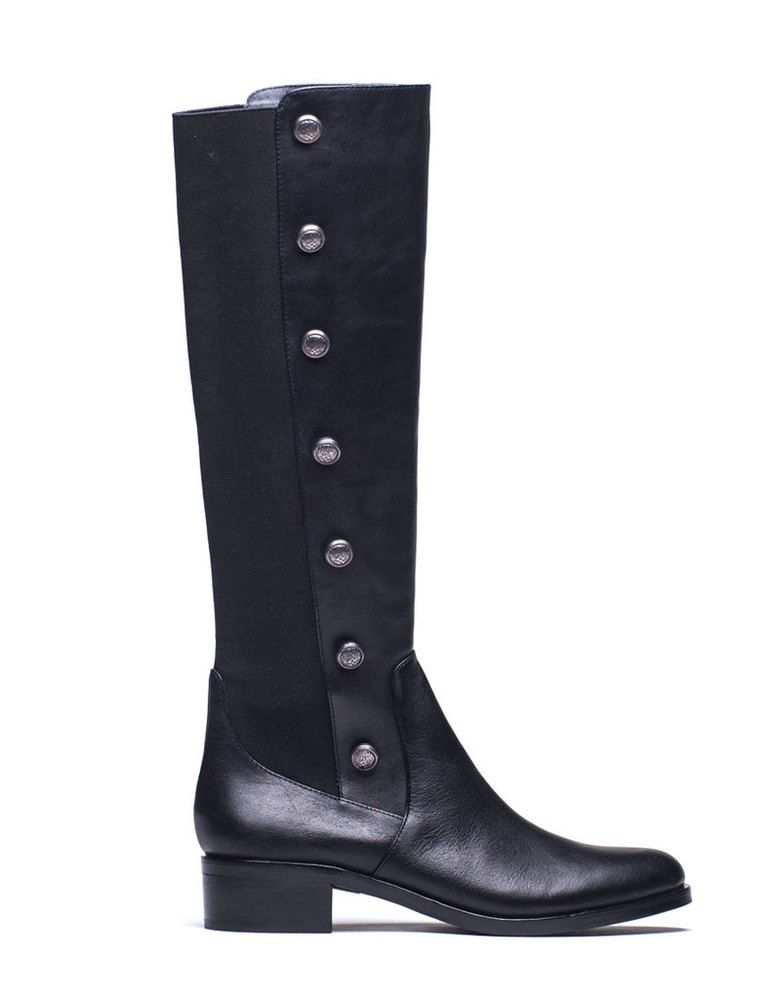 Mujer Zapatos de Botas de Botas mosqueteras Botas con tacón esculpido de Marni de color Negro 