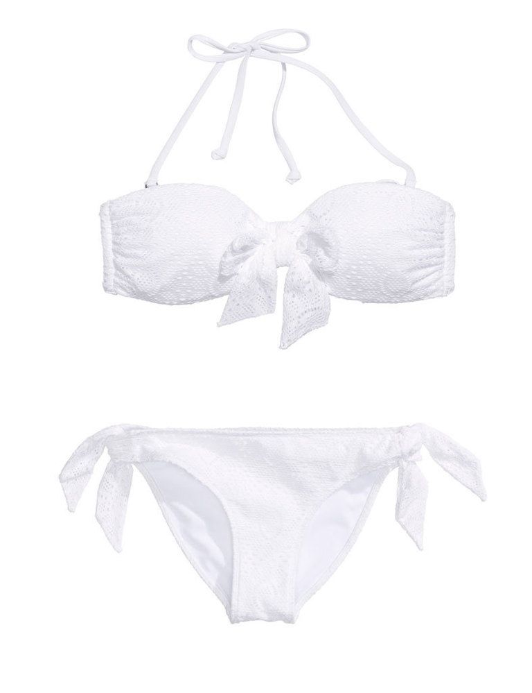 <p>Bikini blanco de H&amp;M, 9,95 €.</p>