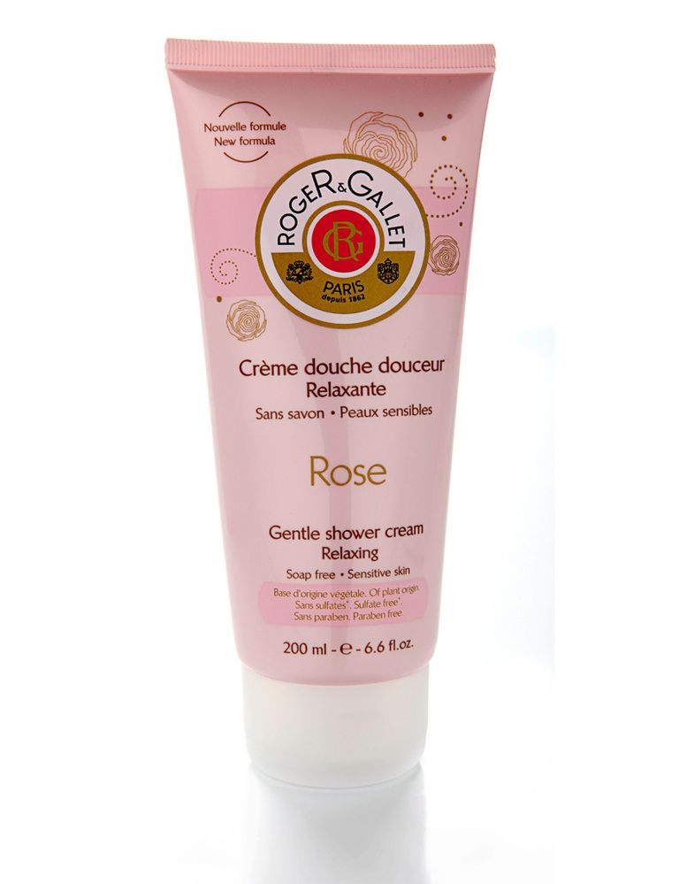 <p>'Crema de Ducha Relajante Rosa', de <strong>Roger &amp; Gallet</strong>. Sin jabón, perfumada y enriquecida con leche de almendra.</p><p>&nbsp;</p>