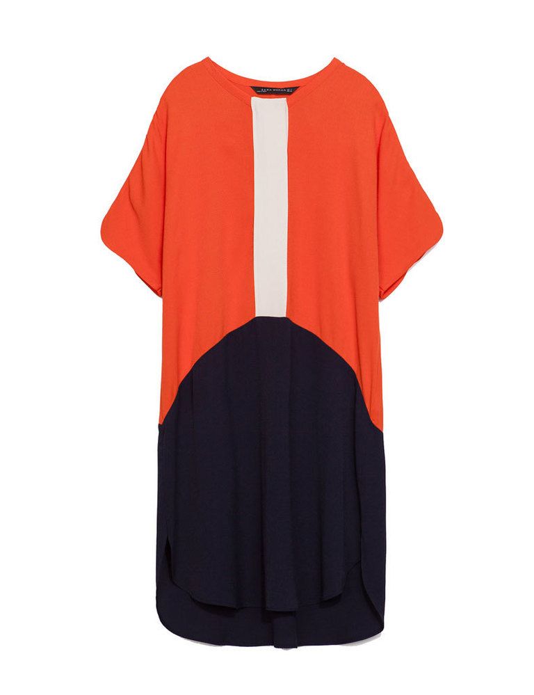 <p>Vestido tricolor de Zara, 39,95 €.</p>