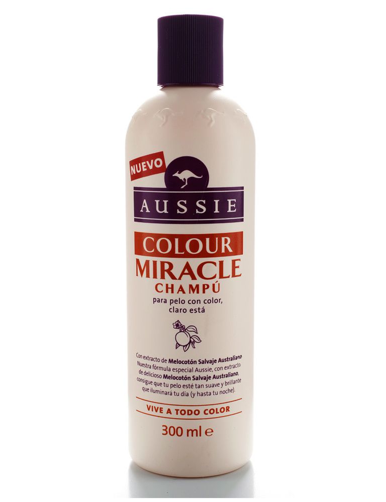 <p>'Colour Miracle', champú para pelo teñido de <strong>Aussie</strong>.</p>