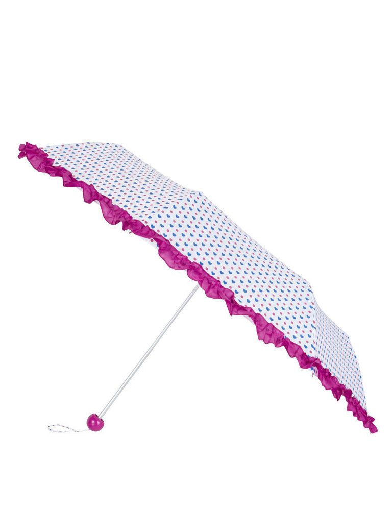 <p>Un dulce paraguas con corazones y bordado de volantes, de <strong>SuiteBlanco</strong> (9,99 €).</p>
