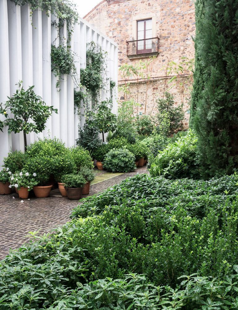 <p>La arquitectura del jardín de Atrio marca la verticalidad de este auténtico oasis urbano entre murallas.</p>
