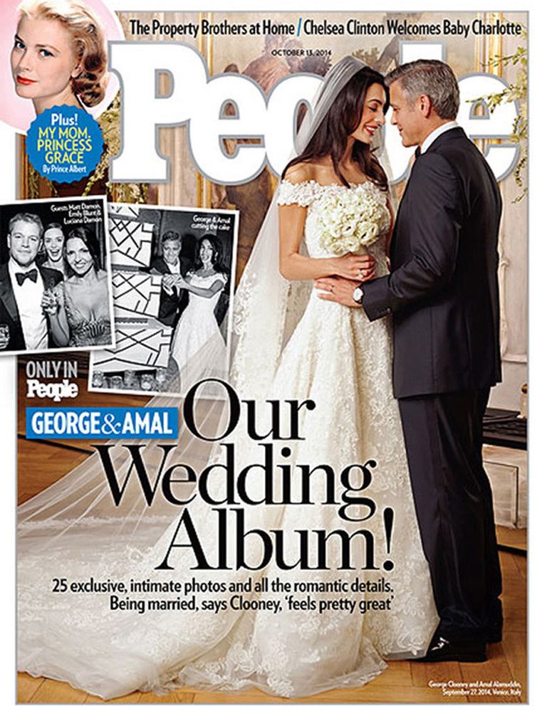 <p>Parecía que <strong>George Clooney</strong> mantendría para siempre su alergia al matrimonio, hasta que llegó a su vida Amal Alamuddin y celebraron una romántica boda en Venecia junto a sus más de 150 invitados el pasado mes de septiembre. La novia eligió un vestido de Oscar de la Renta bordado a mano y George un esmoquin de Giorgio Armani.&nbsp;</p>