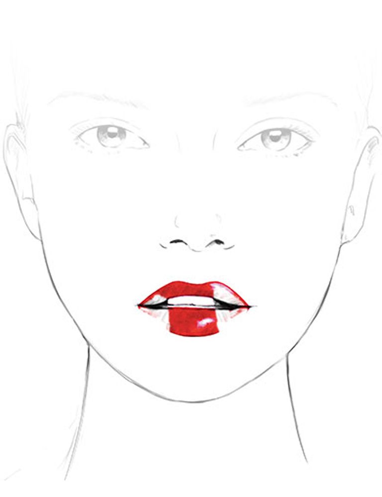 <p>Aplica la barra de labios empezando por el centro, y extendiéndolo el labial hacia las comisuras. </p>
