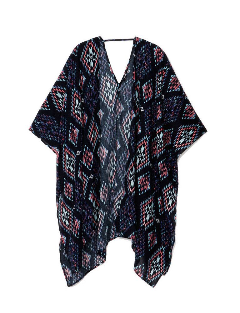 <p>Para ese look de día al que añadir un plus de estilo, suma un kimono de estampado y corte más casual como éste de <strong>Bershka</strong>, 24'99 €.</p>