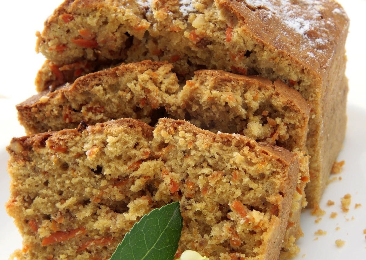 Preparación del pan de zanahoria