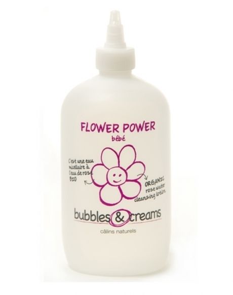 <p>Agua miscelar de <a href="http://www.bubblesandcreams.com/fr/produit-Flower-Power,10.html" title="Bubbles &amp; Creams" target="_blank">Bubbles &amp; Creams</a> (19 €).</p>