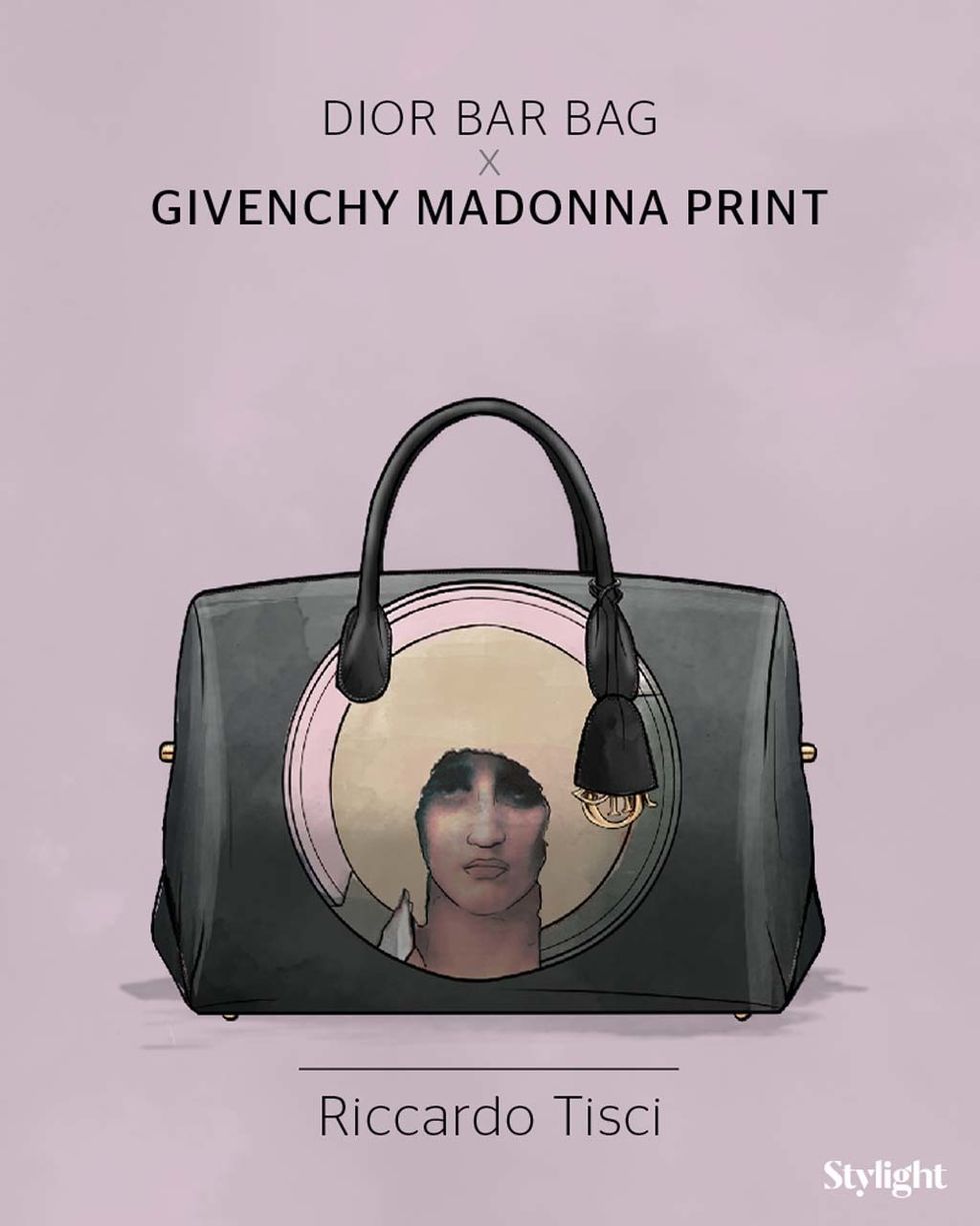 <p>El italiano es el responsable de Givenchy desde 2005. Sus marcadas raíces católicas influenciaron las colecciones de la firma desde entonces.¿Qué haría en Dior? En Stylight han imaginado una nueva versión del Bar Bag con las madonas a quien ha conquistado, como protagonistas.&nbsp;</p><p>&nbsp;</p>