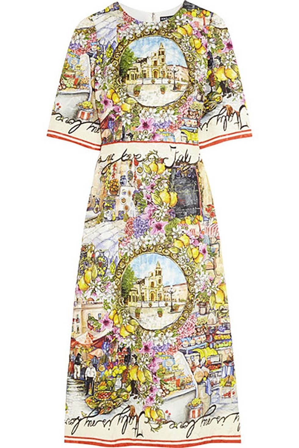 <p>Aún estamos inmersas en la búsqueda y captura de un vestido en clave 'low' con los maravillosos estampados pictóricos de <strong>Dolce&amp;Gabbana</strong> para un look de invitada… Éste cuesta 2.028€.</p>
