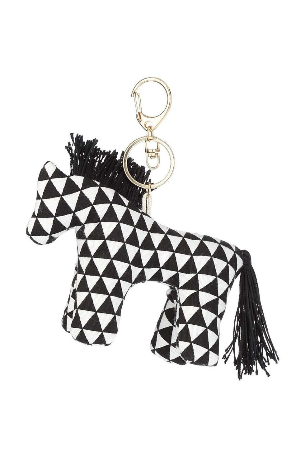 <p>Llavero con forma de caballo de tela, de <strong>Topshop</strong> (13 €).</p>