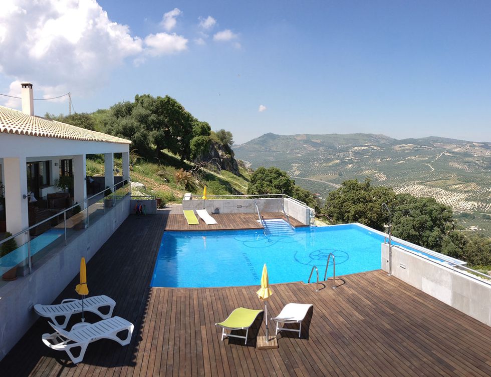 Property, Swimming pool, House, Building, Real estate, Vacation, Mountain, Estate, Villa, Home, 