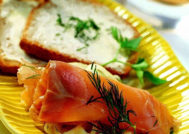 Food, Ingredient, Fish slice, Cuisine, Dish, Garnish, Salmon, Sashimi, Plate, Breakfast, 