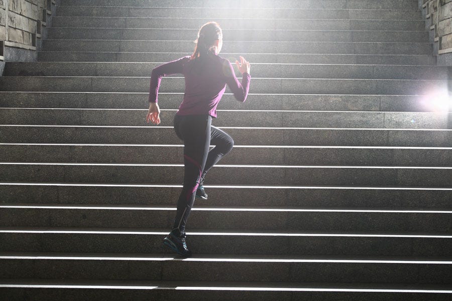 Running, Recreation, Line, Joint, Physical fitness, Footwear, Stairs, Exercise, Individual sports, Sprint, 