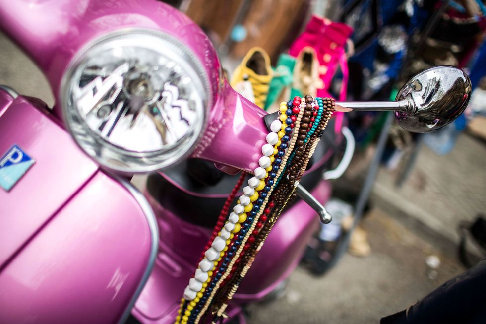 Purple, Magenta, Pink, Violet, Bicycle accessory, Lavender, Motorcycle accessories, Motorcycle, 