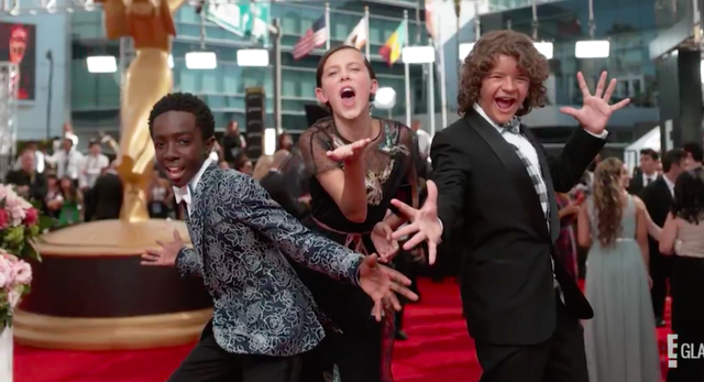 Millie Bobby Brown, Caleb McLaughlin y Gaten Matarazzo