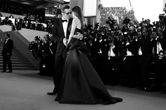 Crowd, Standing, Monochrome, Formal wear, Style, Monochrome photography, Gown, Black-and-white, Street fashion, Haute couture, 