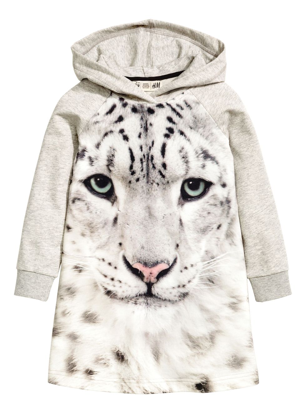 Sleeve, Textile, White, Pattern, Big cats, Carnivore, Whiskers, Style, Felidae, Neck, 