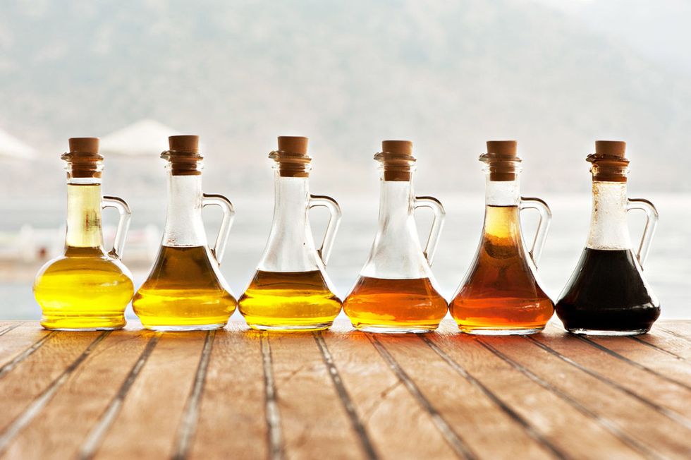 Liquid, Fluid, Drink, Bottle, Ingredient, Oil, Amber, Orange, Drinkware, Mustard oil, 