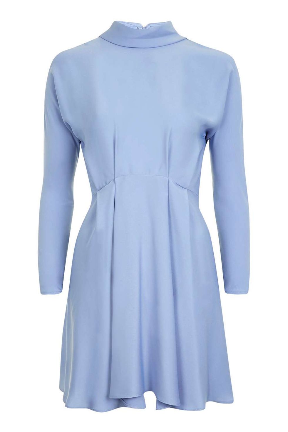 Blue, Product, Sleeve, Dress, Shoulder, Textile, White, Standing, Style, Electric blue, 