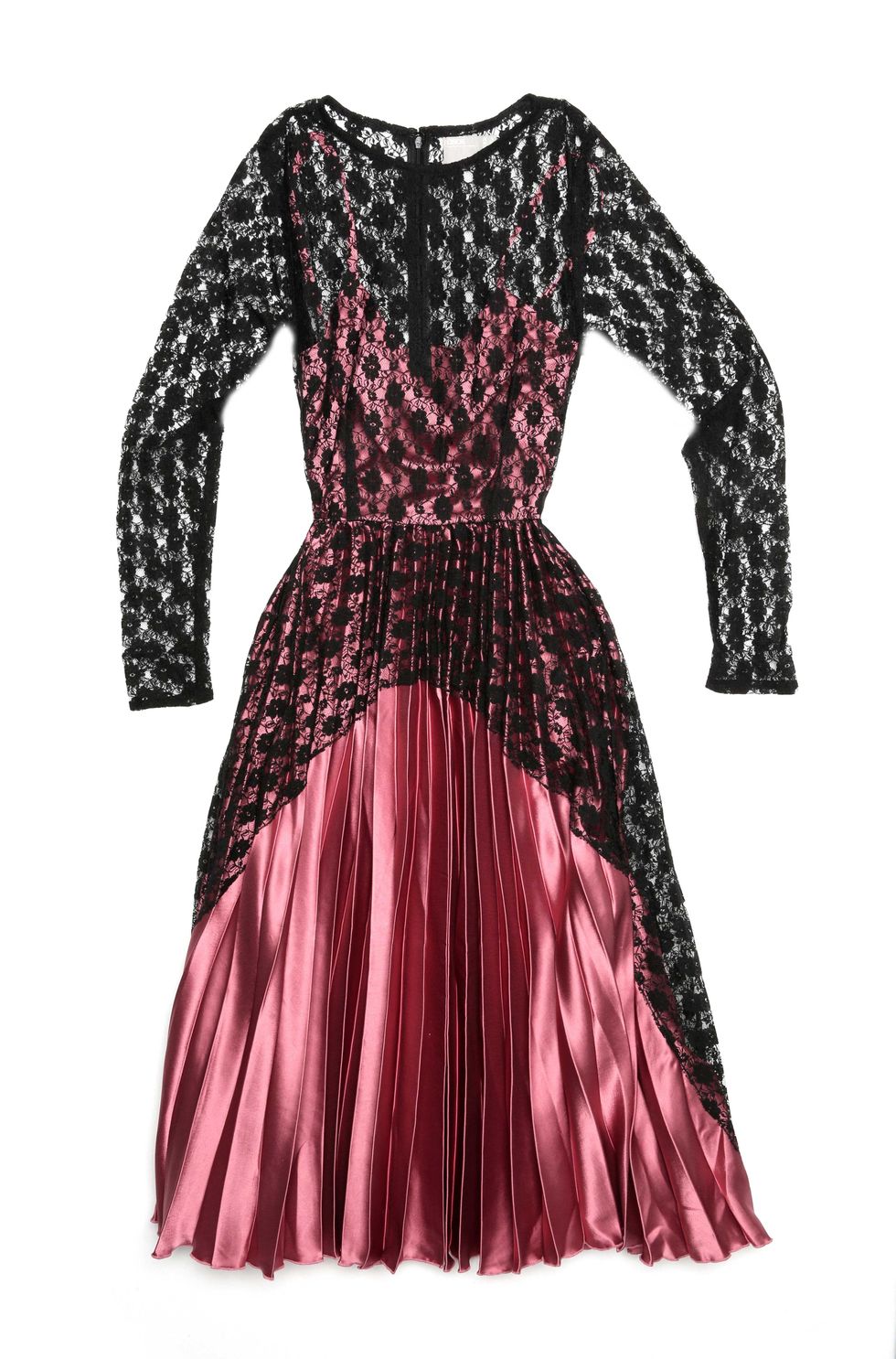 Clothing, Dress, Sleeve, Pattern, Textile, Magenta, One-piece garment, Formal wear, Pink, Style, 