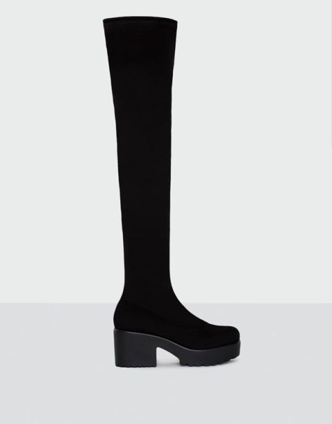 Boot, Costume accessory, Black, Knee-high boot, Riding boot, Cylinder, 