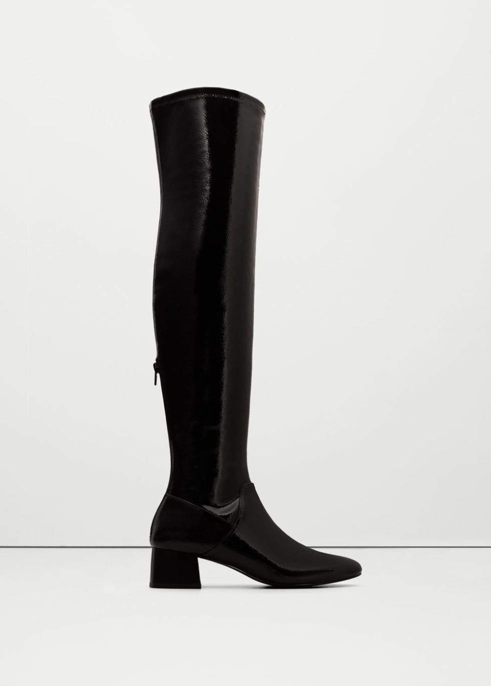 Shoe, Boot, Riding boot, Knee-high boot, Black, Leather, Rain boot, Synthetic rubber, Costume accessory, Still life photography, 