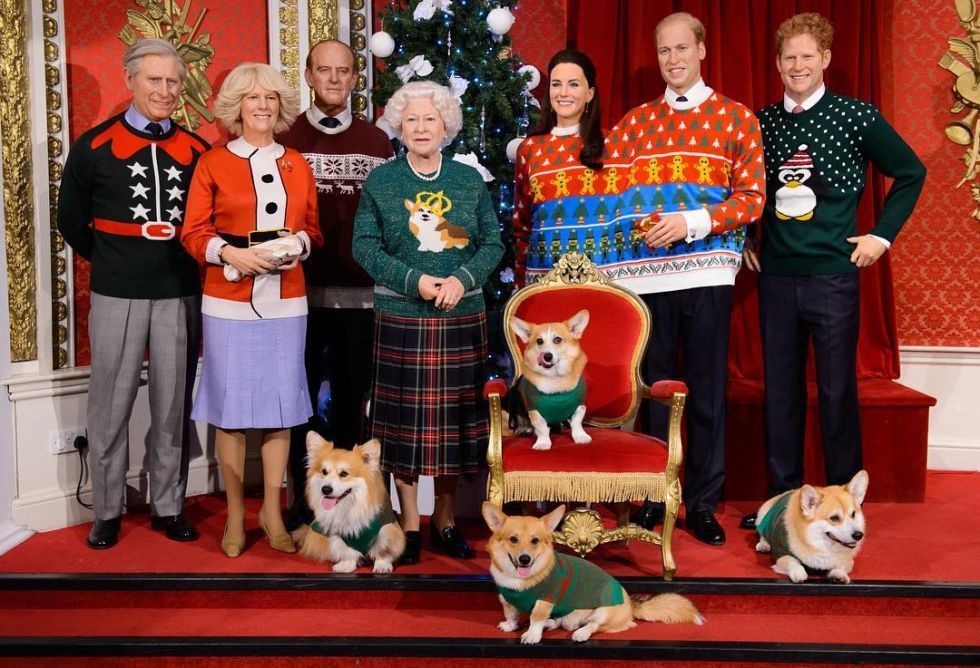 Royal family in Christmas jumpers