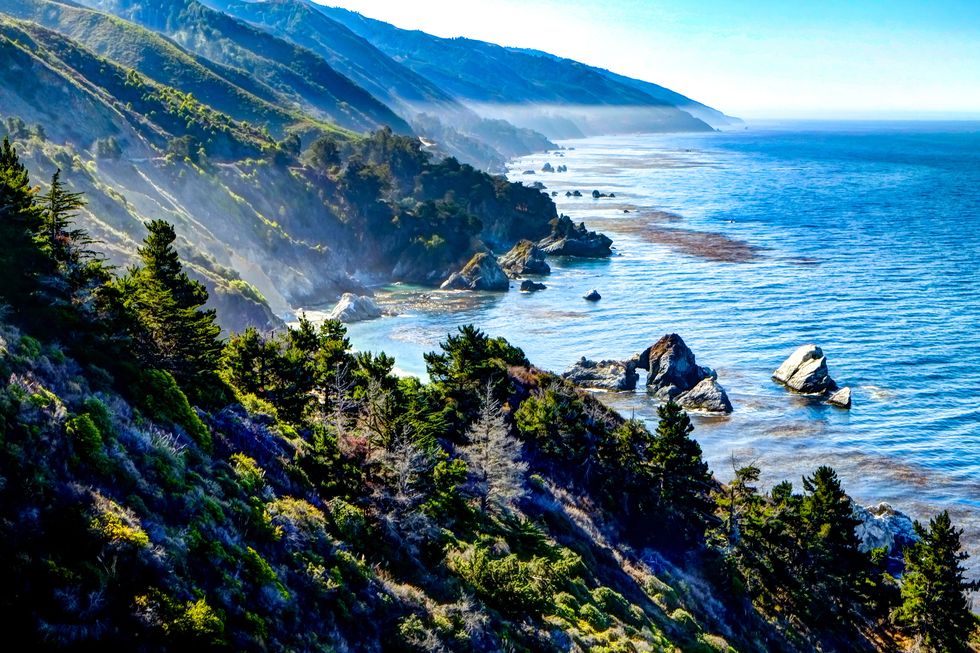 <p>Take a drive up the winding highway that extends along the coast through Northern California. The rocky cliffs and cool blue Pacific waters are picturesque, to put it mildly. There are plenty of opportunities to pull over and take in the view, plus you'll encounter a few hot springs along the way, should you feel so inclined to stop and take a dip. </p>