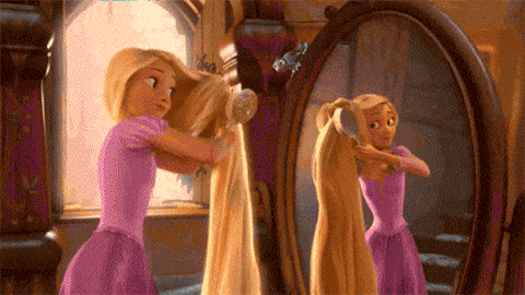 Head, Fictional character, Toy, Animation, Lavender, Long hair, Blond, Painting, Mythical creature, Gown, 