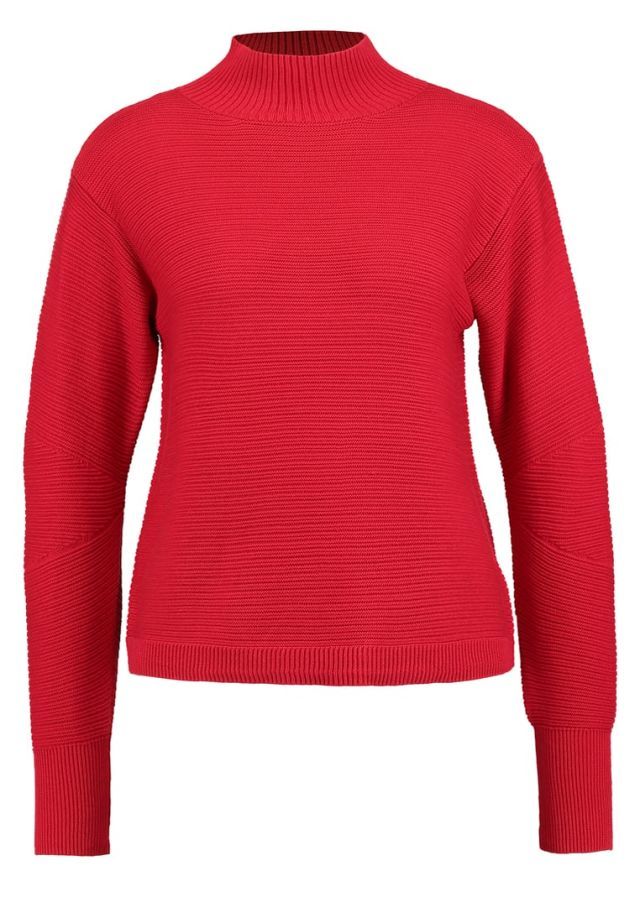 Product, Sweater, Sleeve, Shoulder, Red, Textile, Outerwear, Pattern, White, Wool, 