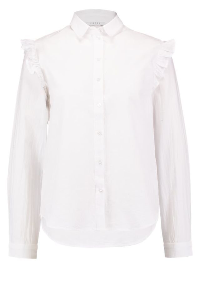Clothing, White, Collar, Sleeve, Shirt, Outerwear, Blouse, Button, Top, Neck, 