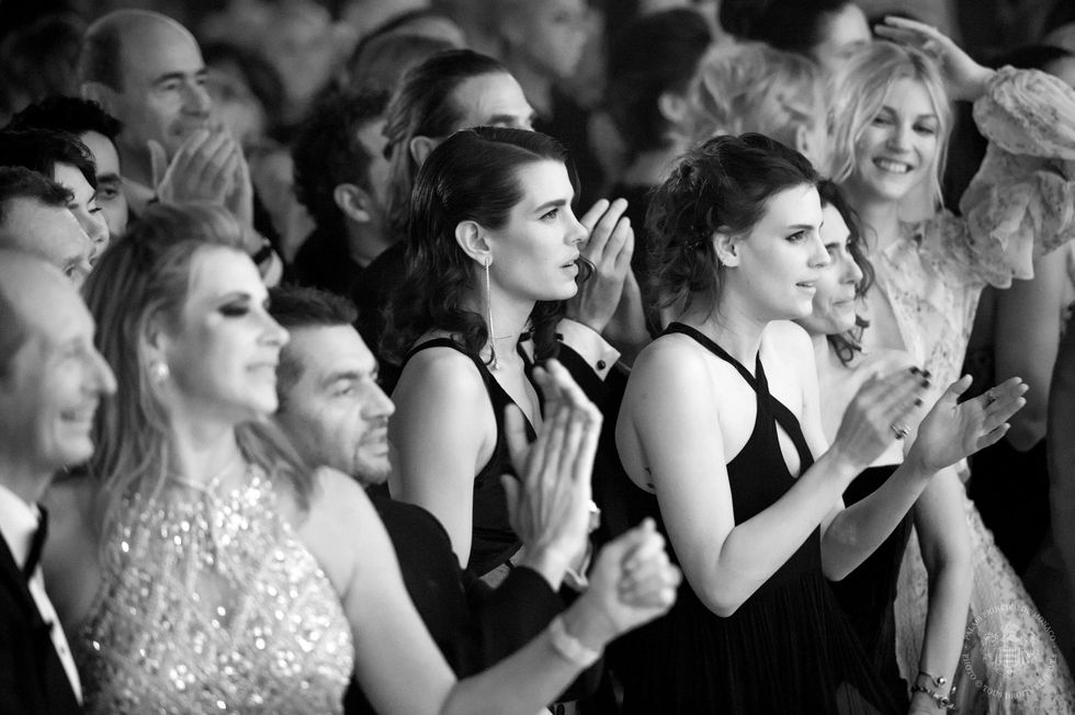 Face, Head, People, Eye, Crowd, Photograph, Happy, Facial expression, Style, Formal wear, 