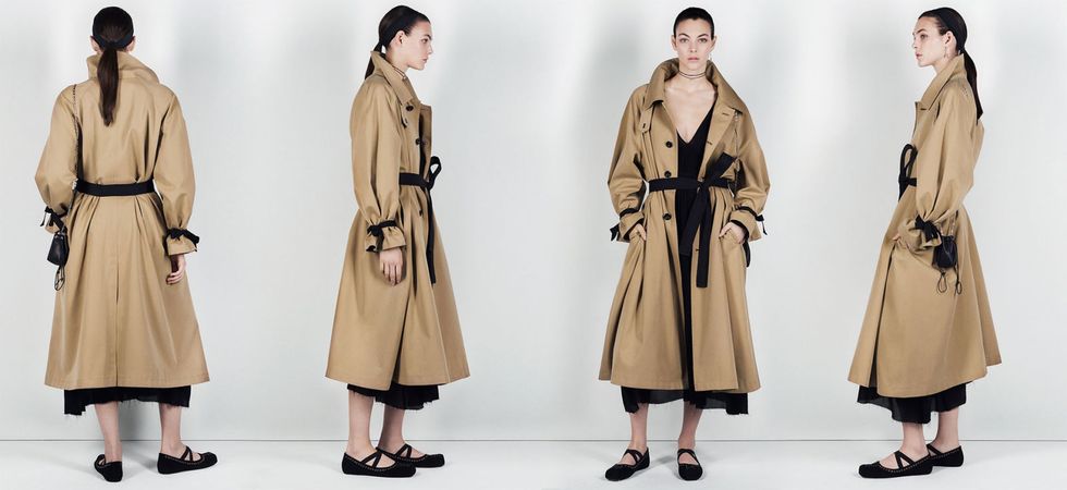 Clothing, Coat, Overcoat, Outerwear, Trench coat, Fashion, Duster, Robe, Beige, Fashion design, 