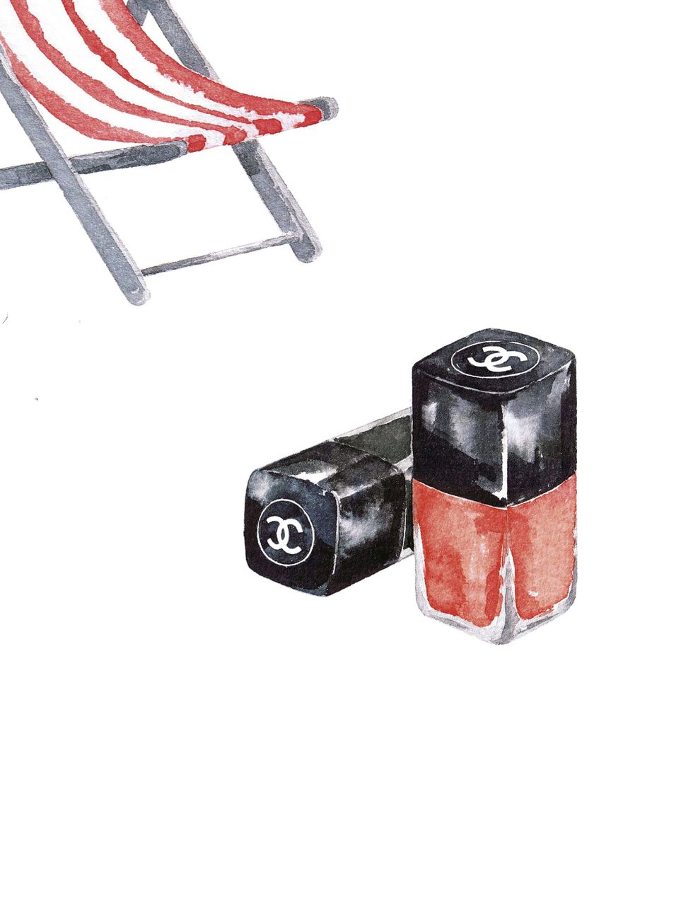 Red, Outdoor furniture, Carmine, Paint, Still life photography, Rectangle, Illustration, Cylinder, Drawing, Painting, 