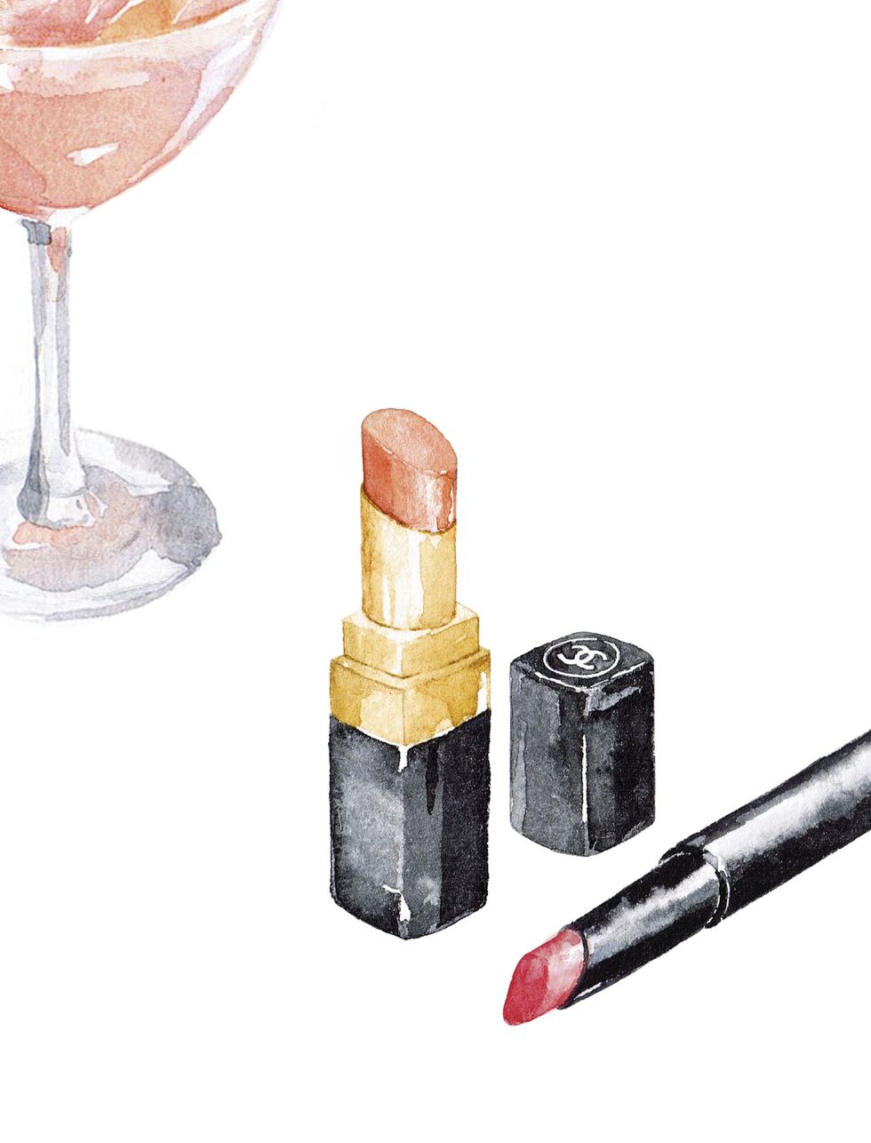 Lipstick, Wine bottle, Bottle, 