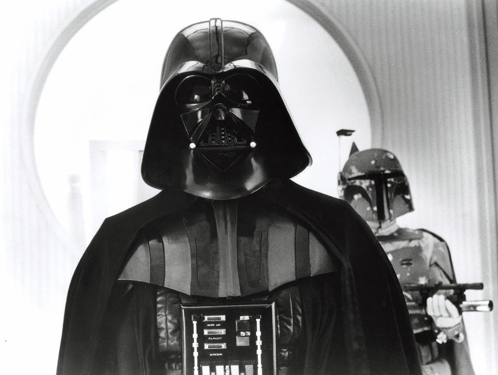 Darth vader, Supervillain, Fictional character, Black-and-white, 