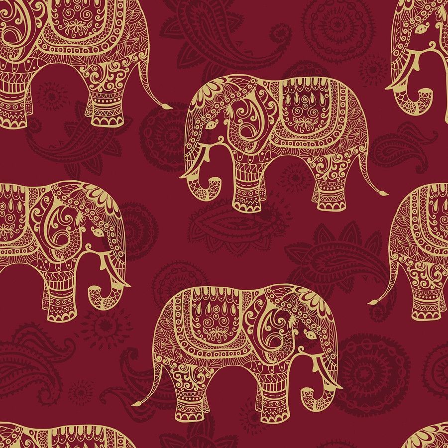 Elephant, Organism, Brown, Vertebrate, Elephants and Mammoths, Pattern, Indian elephant, Art, Terrestrial animal, Working animal, 