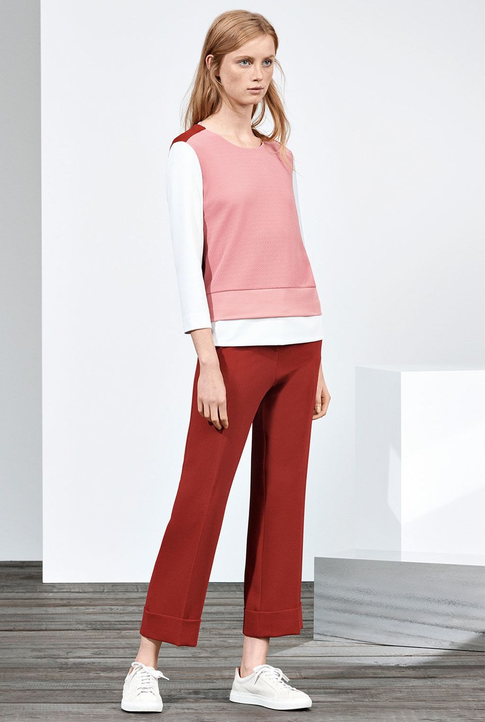 Clothing, Shoulder, Pink, Standing, Neck, Fashion, Trousers, Waist, Leg, Sleeve, 