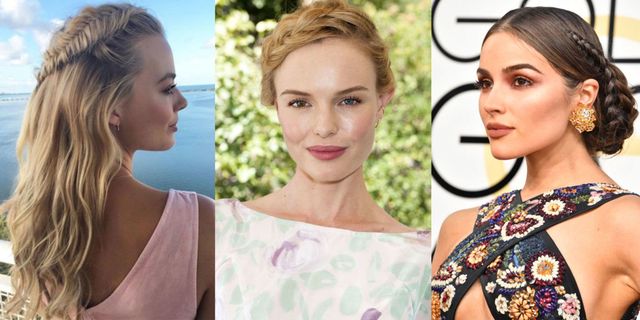Celebrities with braided hairstyles - plaits for hair inspiration