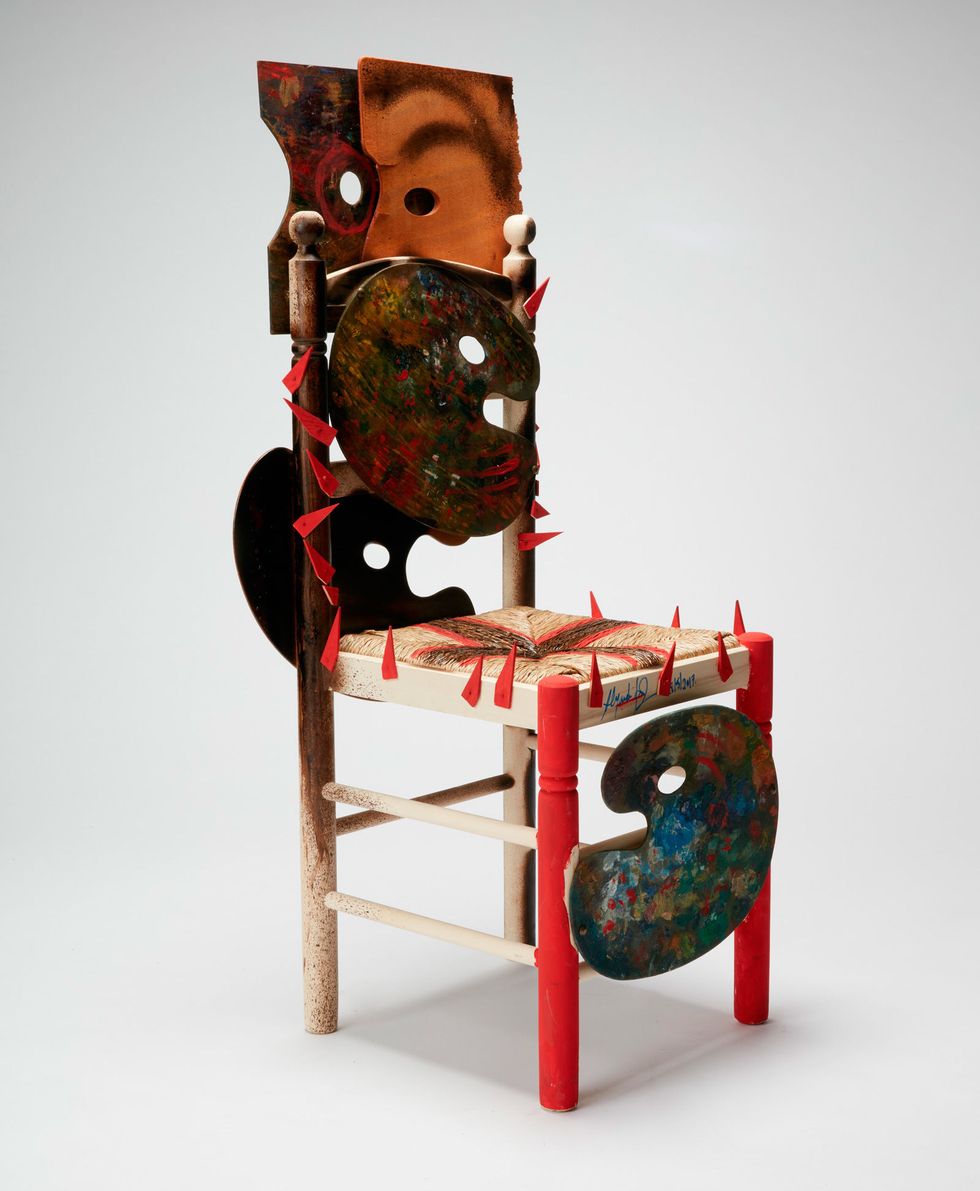 Chair, Furniture, Art, Sculpture, Illustration, 