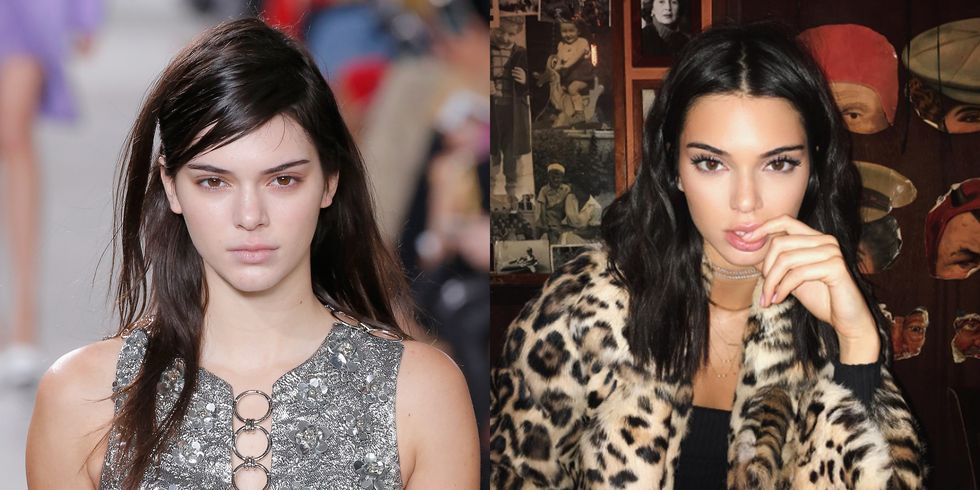 <p>Kendall typically goes for a makeup-light look most of the time, but&nbsp;when she *does* wear a full face, she almost immediately morphs into Kim.&nbsp;</p>