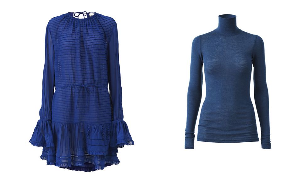 Blue, Sleeve, Textile, Electric blue, Pattern, Cobalt blue, Fashion, Neck, Azure, Aqua, 