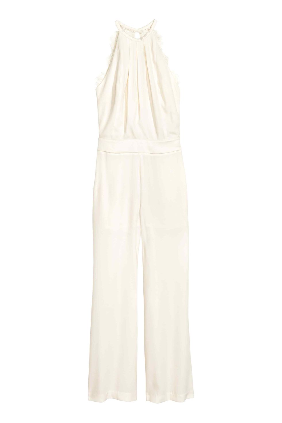 White, Clothing, Dress, Beige, Trousers, One-piece garment, 