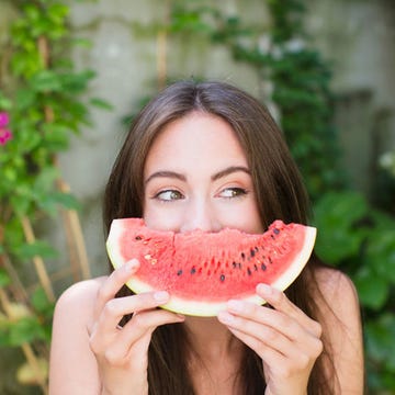 Melon, Watermelon, Citrullus, Skin, Beauty, Fruit, Lip, Pitaya, Sweetness, Plant, 