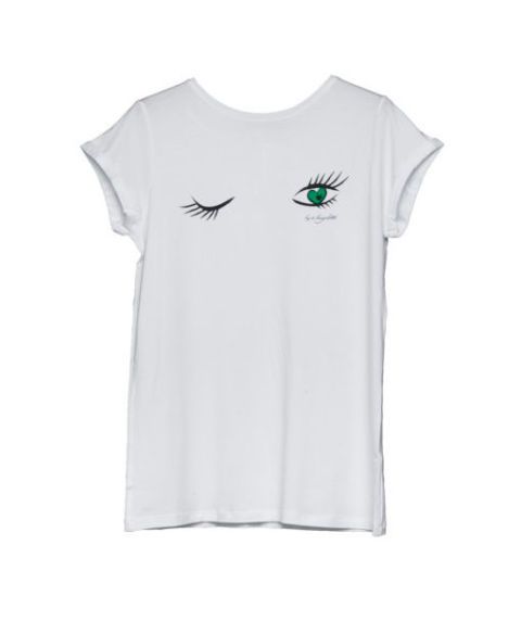 Clothing, T-shirt, White, Product, Green, Sleeve, Active shirt, Top, Font, Neck, 